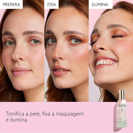 Bruma facial multifuncional caudalie água de beleza