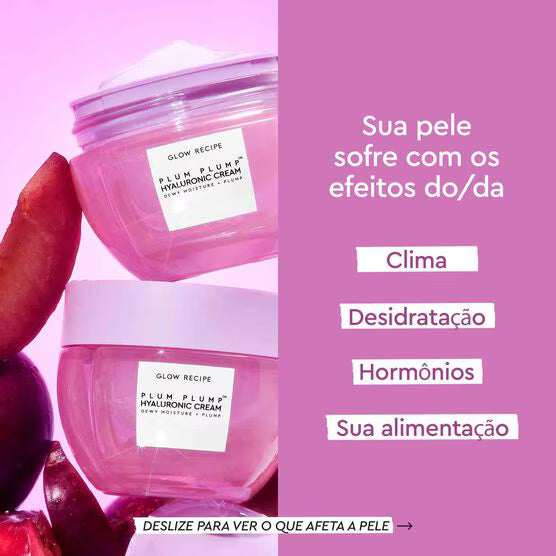 Hidratante facial glow recipe plum plump