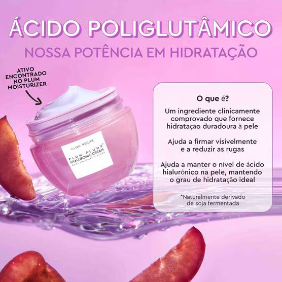 Hidratante facial glow recipe plum plump