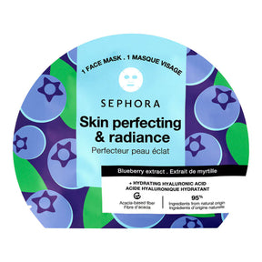 Máscara facial em tecido sephora collection ácido hialurônico + extrato de frutas e plantas