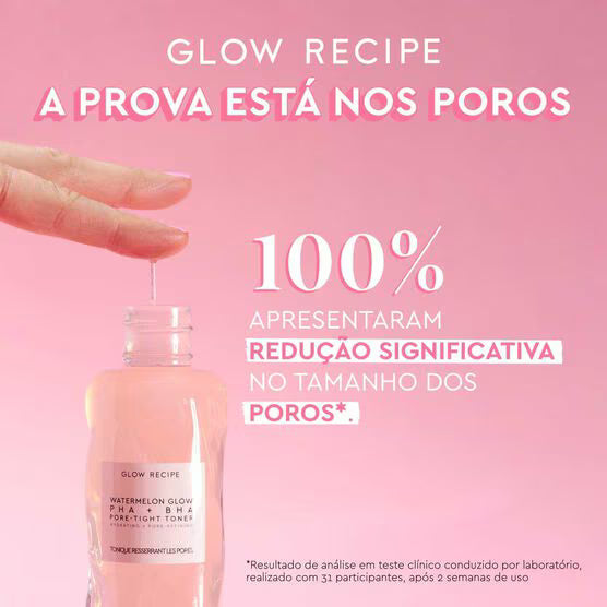 Tônico hidratante com pha + bha glow recipe watermelon glow