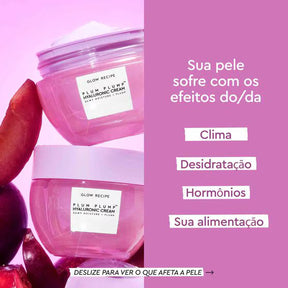 Hidratante facial glow recipe plum plump