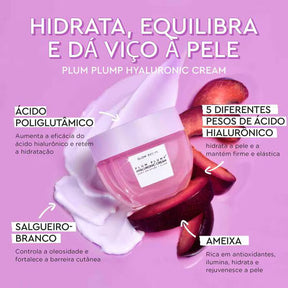 Hidratante facial glow recipe plum plump